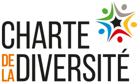Logo Charte de la Diversité avec personnages colorés